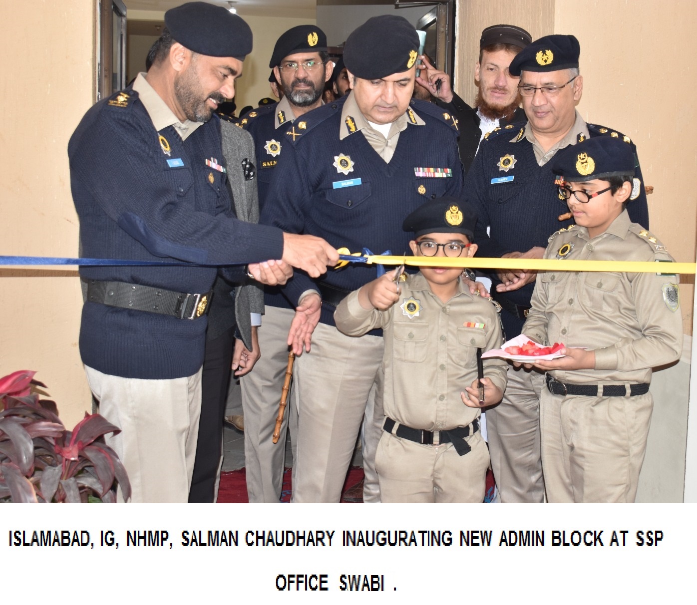 IG NHMP Salman Choudhary Visits M-1 and Inaugurated New Admin Block